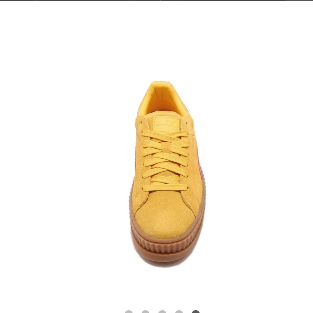 Puma X Fenty By Rihanna Cleated
Creeper Lace Up Suede Yellow Sz 9.5 - Picture 6 of 16
